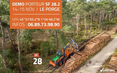 Démo terrain du porteur SF 28.2 I Le Porge (33) – 13 & 14 novembre